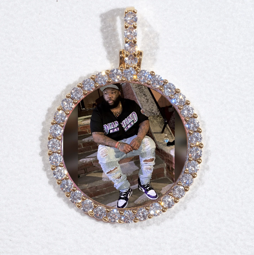 3D CIRCLE CUSTOM PICTURE PENDANT SMALL SIZE