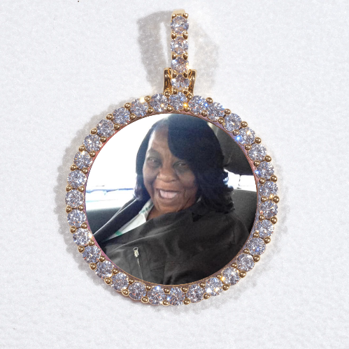 3D CIRCLE CUSTOM PICTURE PENDANT SMALL SIZE