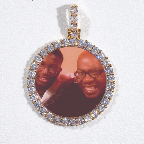 3D CIRCLE CUSTOM PICTURE PENDANT SMALL SIZE