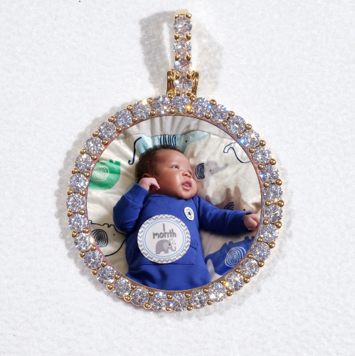 3D CIRCLE CUSTOM PICTURE PENDANT SMALL SIZE