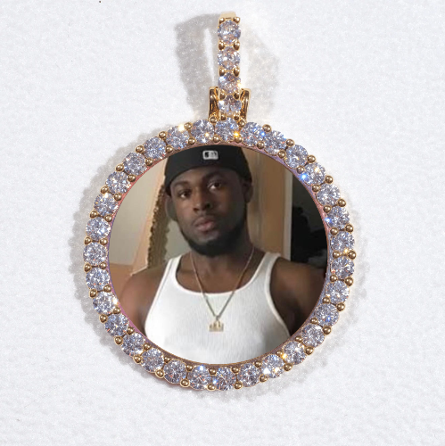 3D CIRCLE CUSTOM PICTURE PENDANT SMALL SIZE