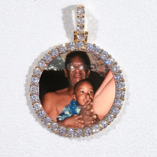3D CIRCLE CUSTOM PICTURE PENDANT SMALL SIZE