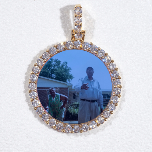 3D CIRCLE CUSTOM PICTURE PENDANT SMALL SIZE