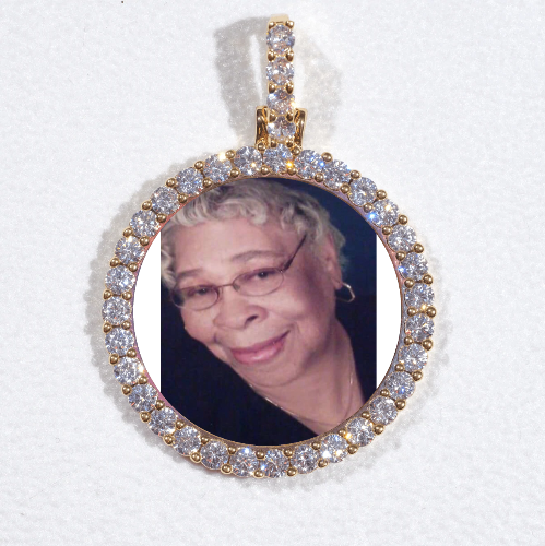 3D CIRCLE CUSTOM PICTURE PENDANT SMALL SIZE