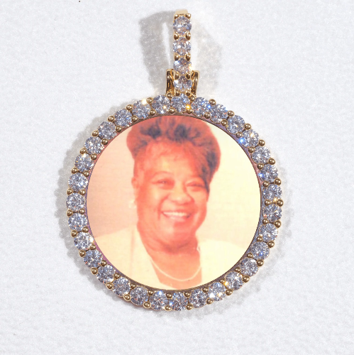 3D CIRCLE CUSTOM PICTURE PENDANT SMALL SIZE