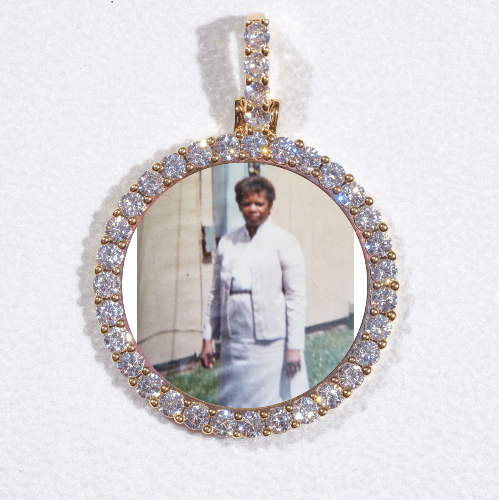 3D CIRCLE CUSTOM PICTURE PENDANT SMALL SIZE