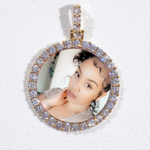 3D CIRCLE CUSTOM PICTURE PENDANT SMALL SIZE