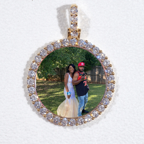 3D CIRCLE CUSTOM PICTURE PENDANT SMALL SIZE