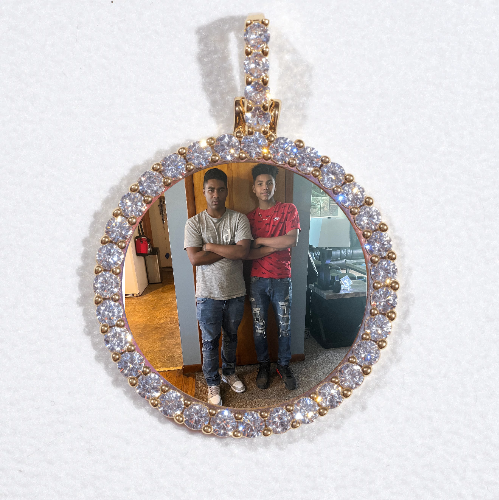 3D CIRCLE CUSTOM PICTURE PENDANT SMALL SIZE