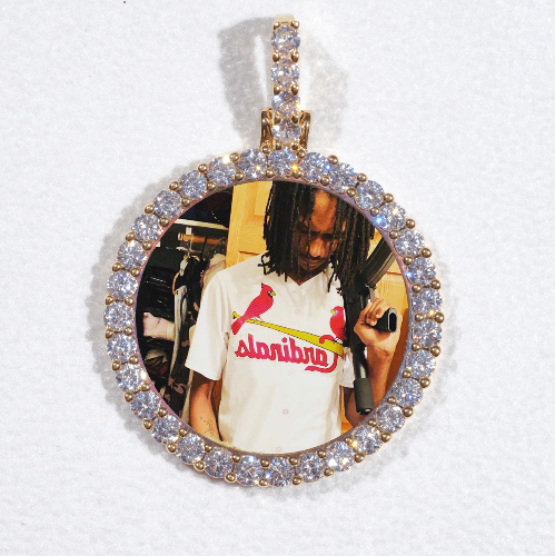 3D CIRCLE CUSTOM PICTURE PENDANT SMALL SIZE