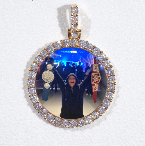 3D CIRCLE CUSTOM PICTURE PENDANT SMALL SIZE
