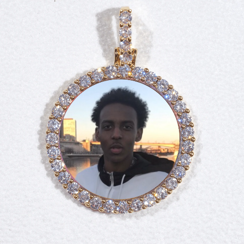 3D CIRCLE CUSTOM PICTURE PENDANT SMALL SIZE
