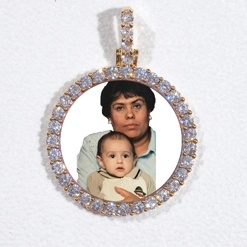 3D CIRCLE CUSTOM PICTURE PENDANT SMALL SIZE