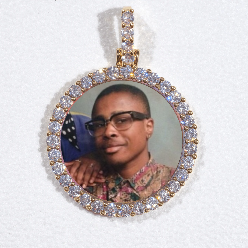 3D CIRCLE CUSTOM PICTURE PENDANT SMALL SIZE