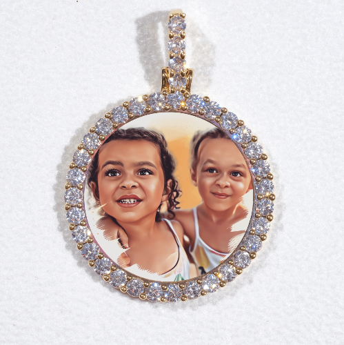 3D CIRCLE CUSTOM PICTURE PENDANT SMALL SIZE