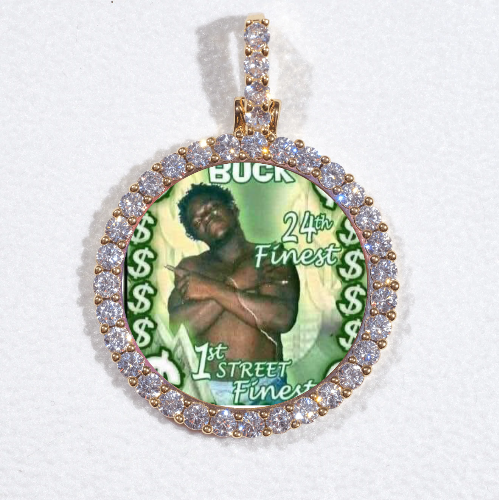 3D CIRCLE CUSTOM PICTURE PENDANT SMALL SIZE