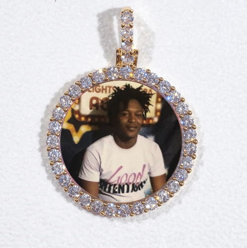 3D CIRCLE CUSTOM PICTURE PENDANT SMALL SIZE