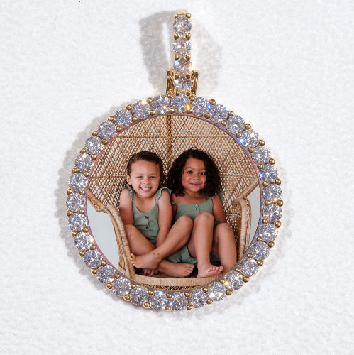 3D CIRCLE CUSTOM PICTURE PENDANT SMALL SIZE