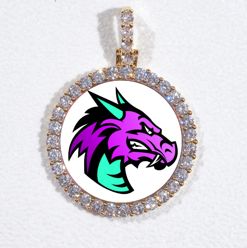 3D CIRCLE CUSTOM PICTURE PENDANT SMALL SIZE