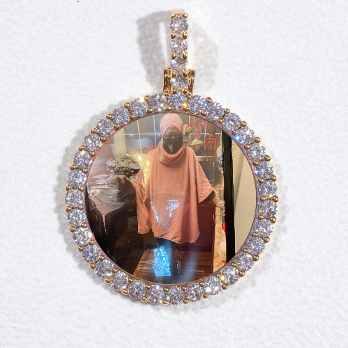 3D CIRCLE CUSTOM PICTURE PENDANT SMALL SIZE