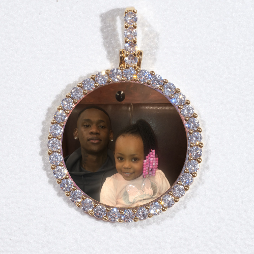 3D CIRCLE CUSTOM PICTURE PENDANT SMALL SIZE