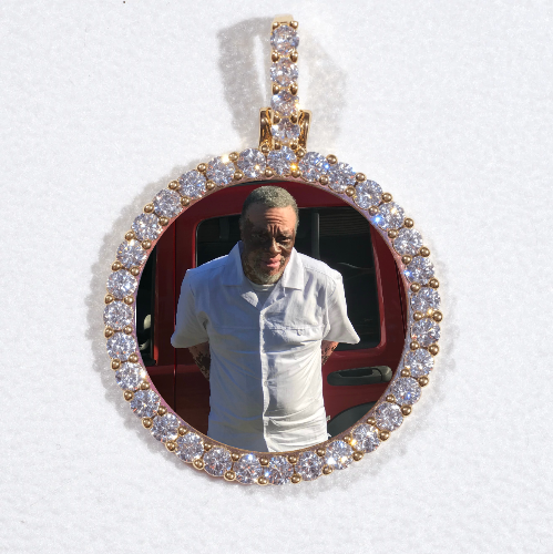3D CIRCLE CUSTOM PICTURE PENDANT SMALL SIZE