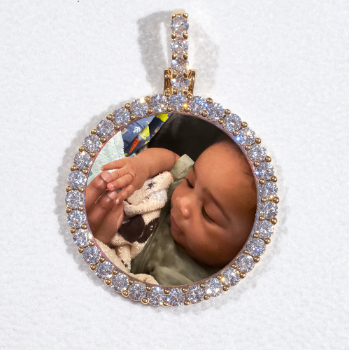 3D CIRCLE CUSTOM PICTURE PENDANT SMALL SIZE