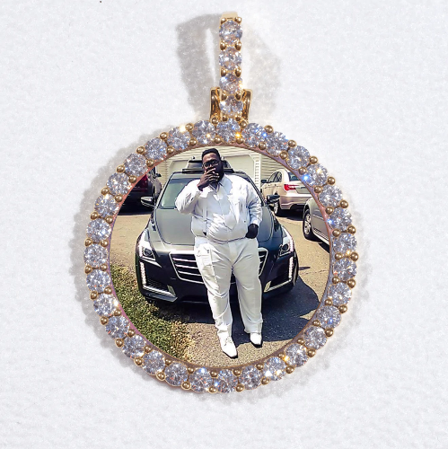 3D CIRCLE CUSTOM PICTURE PENDANT SMALL SIZE