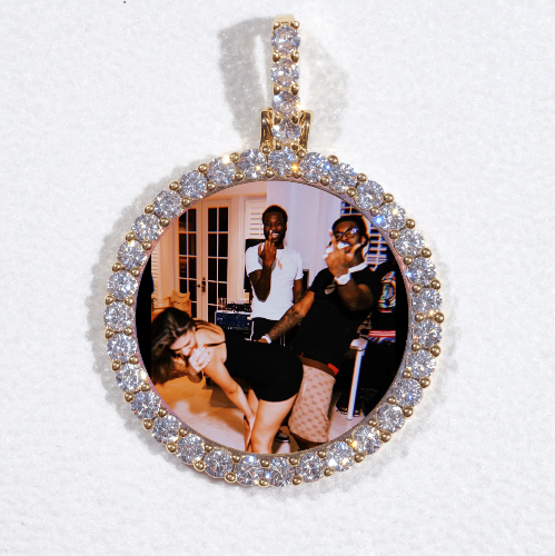 3D CIRCLE CUSTOM PICTURE PENDANT SMALL SIZE
