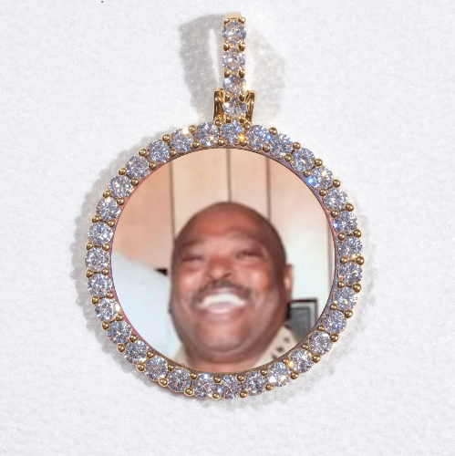 3D CIRCLE CUSTOM PICTURE PENDANT SMALL SIZE