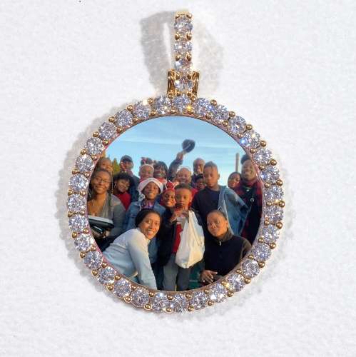 3D CIRCLE CUSTOM PICTURE PENDANT SMALL SIZE