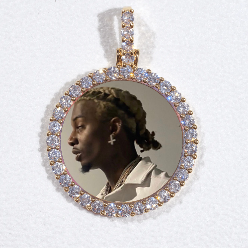 3D CIRCLE CUSTOM PICTURE PENDANT SMALL SIZE