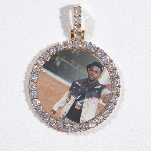 3D CIRCLE CUSTOM PICTURE PENDANT SMALL SIZE