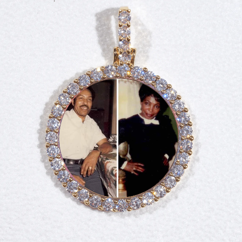3D CIRCLE CUSTOM PICTURE PENDANT SMALL SIZE