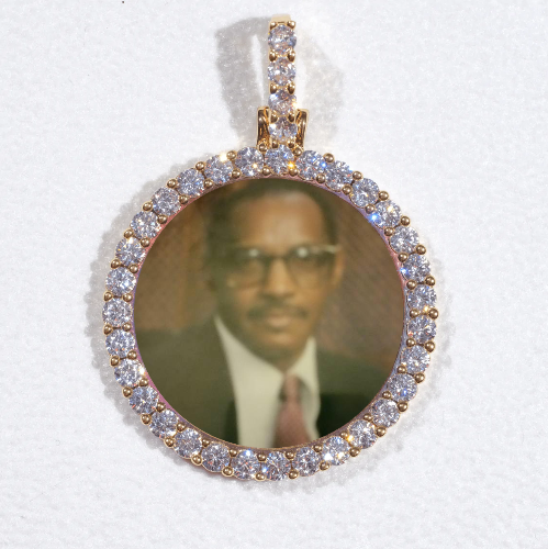 3D CIRCLE CUSTOM PICTURE PENDANT SMALL SIZE