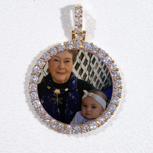 3D CIRCLE CUSTOM PICTURE PENDANT SMALL SIZE