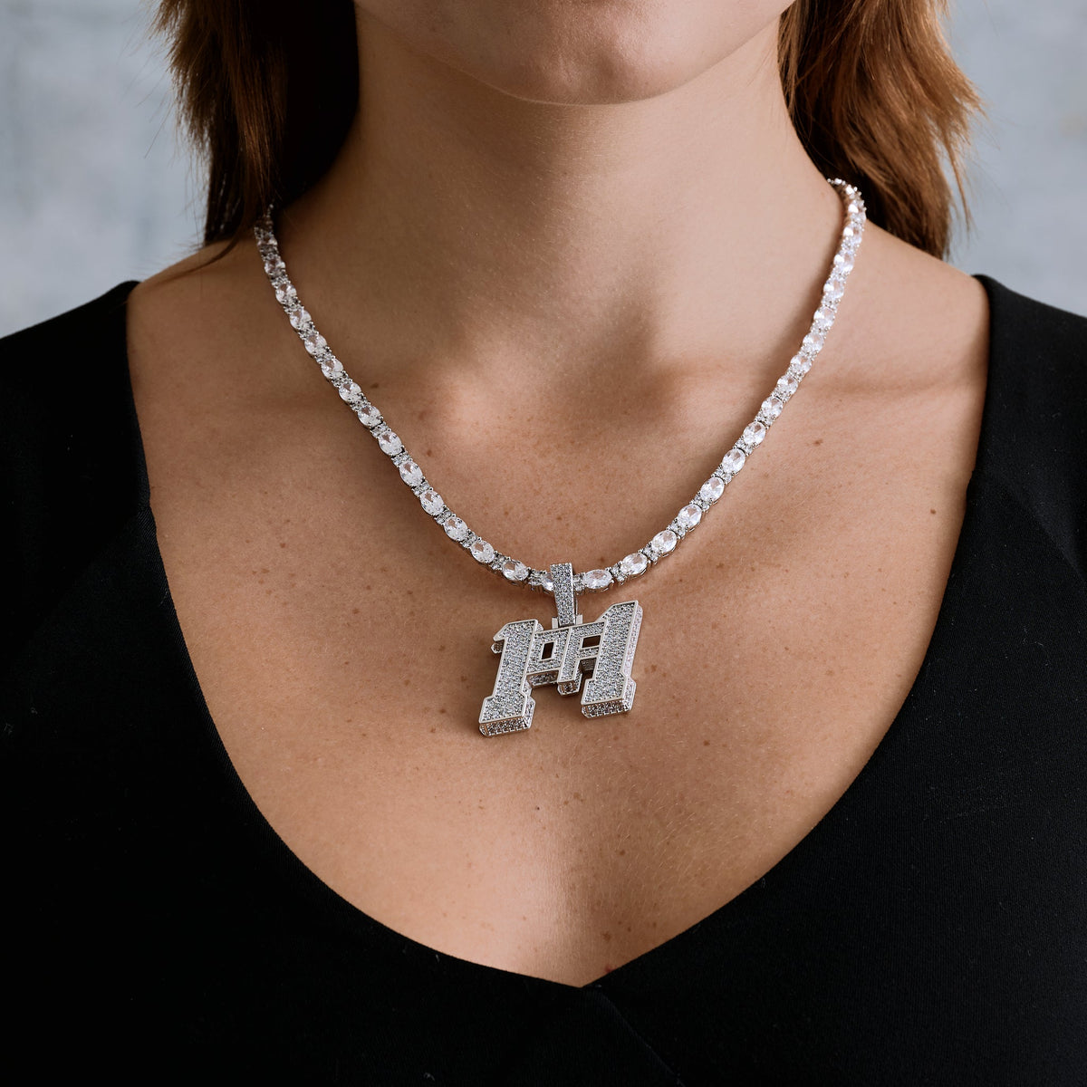 "1of1" Pendant in White Gold