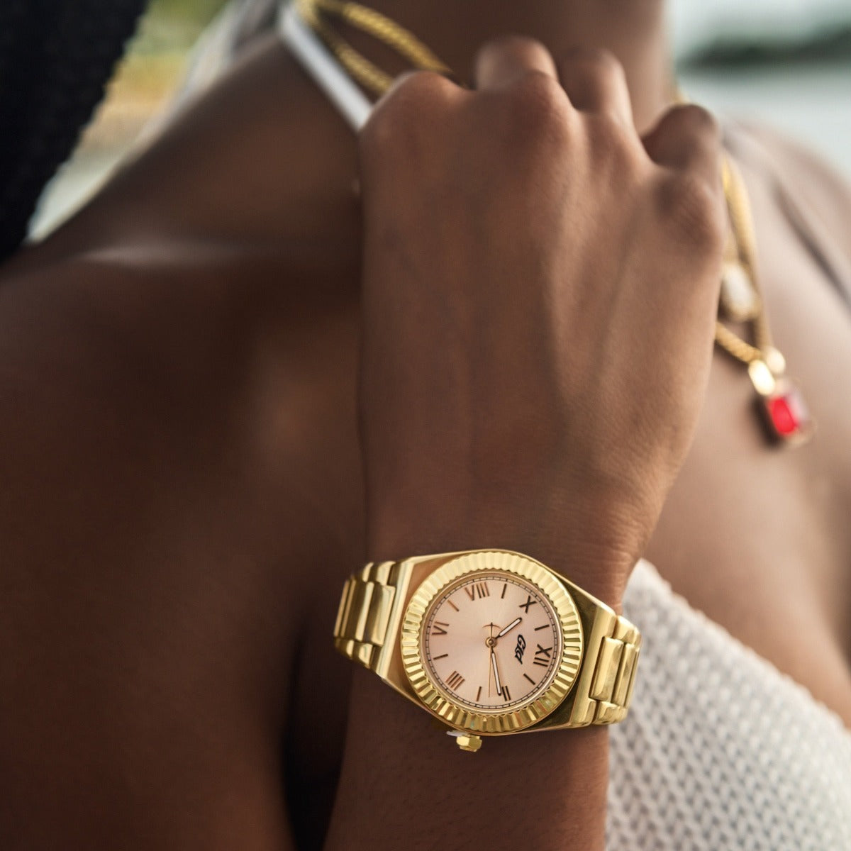 36MM Fluted Bezel Alpha Era in Yellow Gold