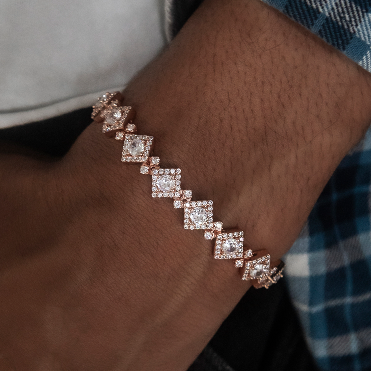 Cloister Link Bracelet in Rose Gold