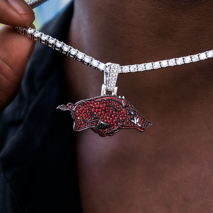Arkansas Razorbacks Official NCAA Logo Pendant