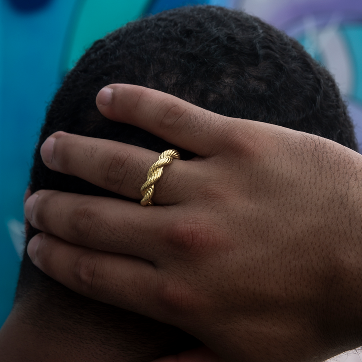 6MM Rope Ring in Yellow Gold
