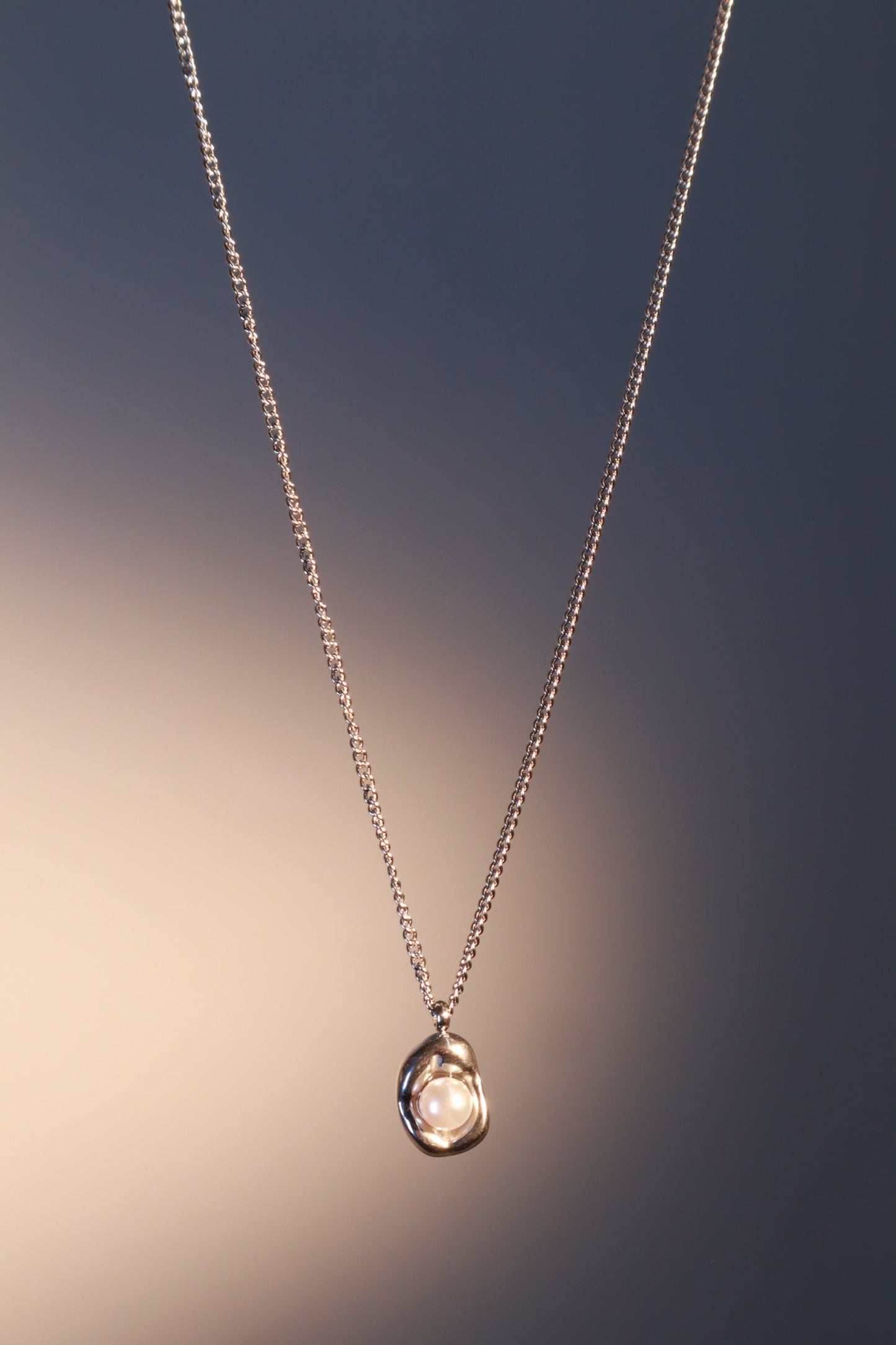 Stainless Steel Pearl Shell Necklace