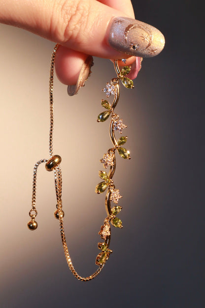 14K Real Gold Plated Verdant Vines Bracelet
