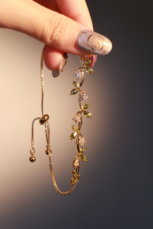 14K Real Gold Plated Verdant Vines Bracelet