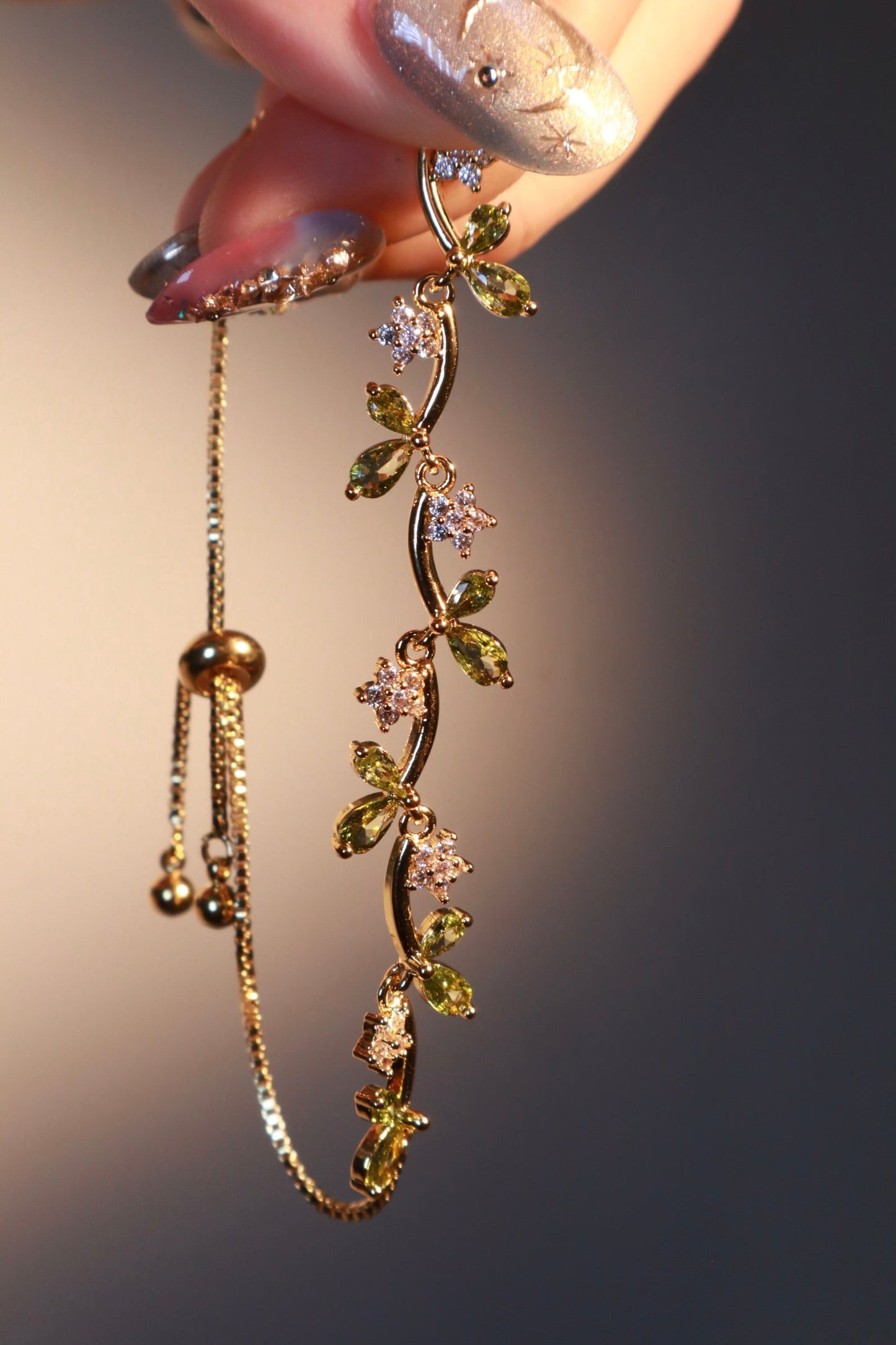 14K Real Gold Plated Verdant Vines Bracelet