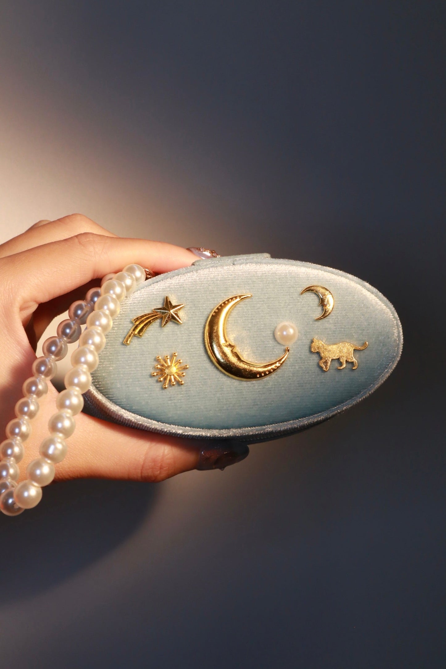 CTC Moon Star Blue Jewelry Case