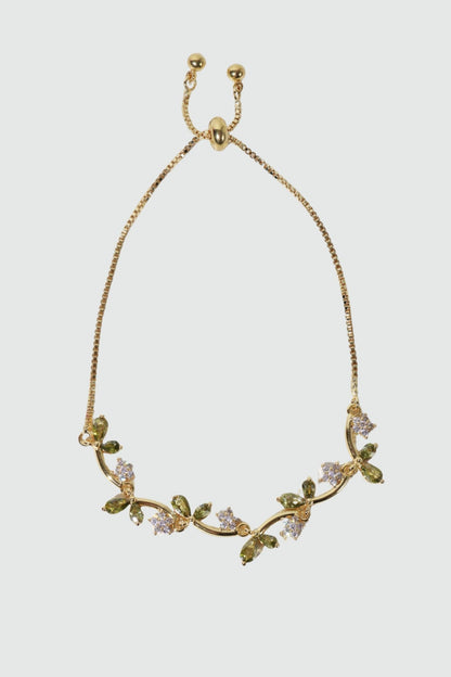 14K Real Gold Plated Verdant Vines Bracelet