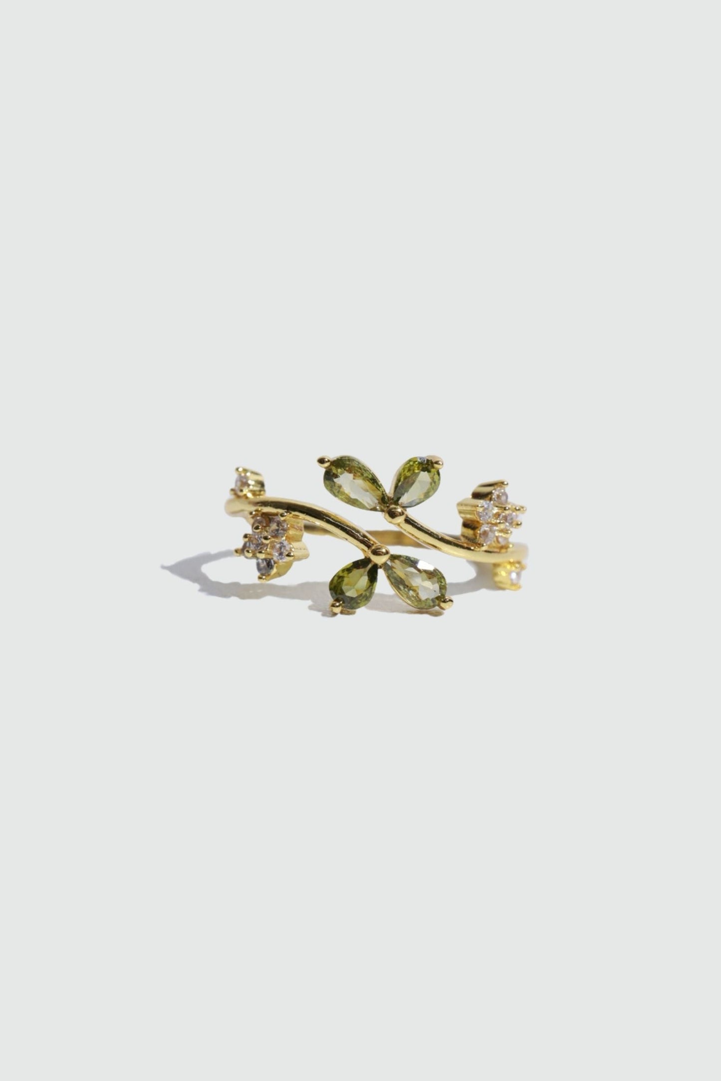 14K Real Gold Plated Verdant Vines Ring