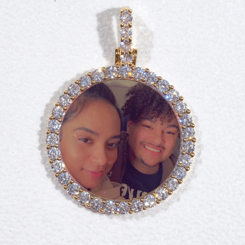 3D CIRCLE CUSTOM PICTURE PENDANT SMALL SIZE