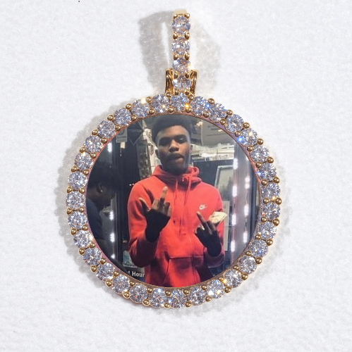 3D CIRCLE CUSTOM PICTURE PENDANT SMALL SIZE